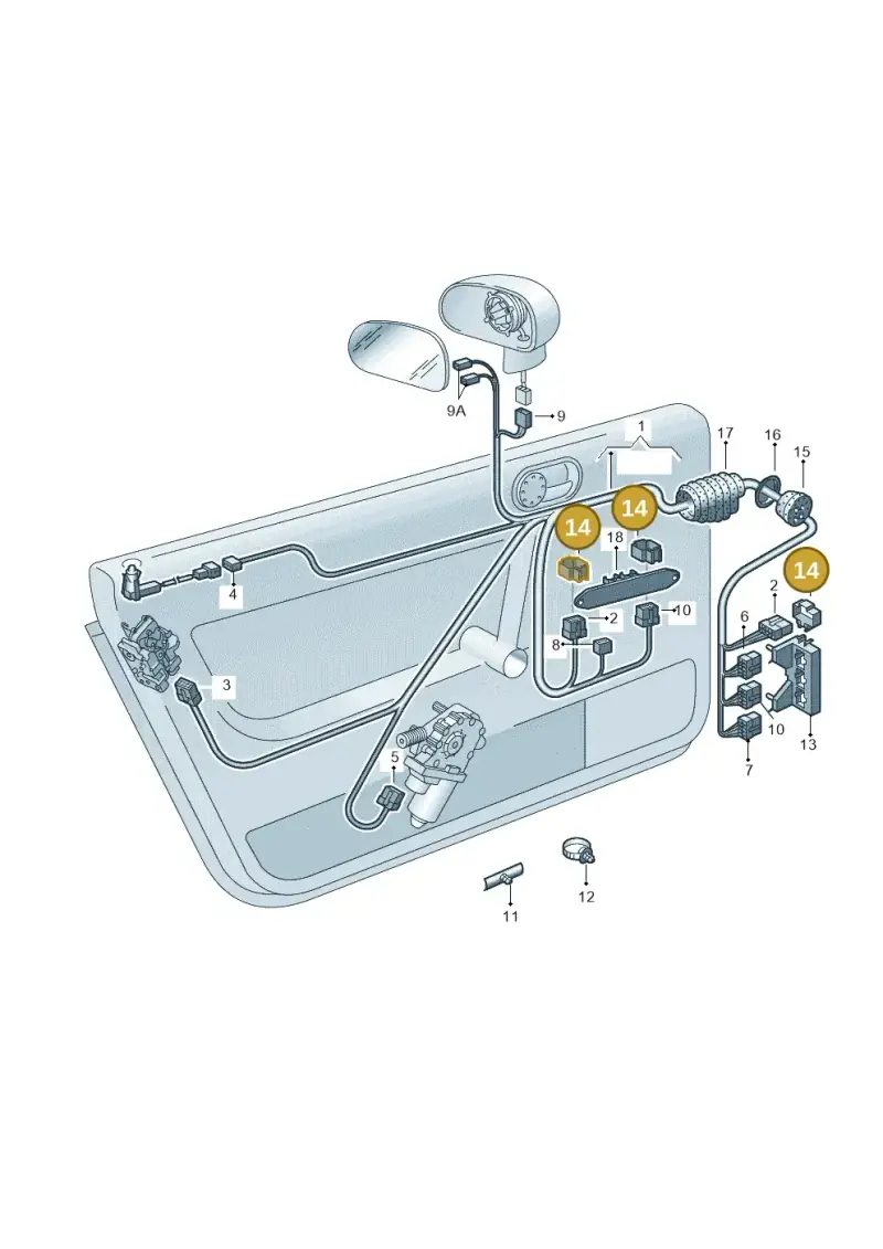 8D0937545D — Audi TT Coupe/Roadster (2002-2006) diagram 229972350, position 14