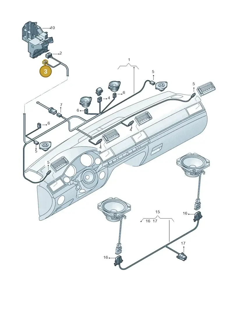 8D0937731 — Audi A8/S8/qu. lang    08> (2007-) diagram 291971980, position 3
