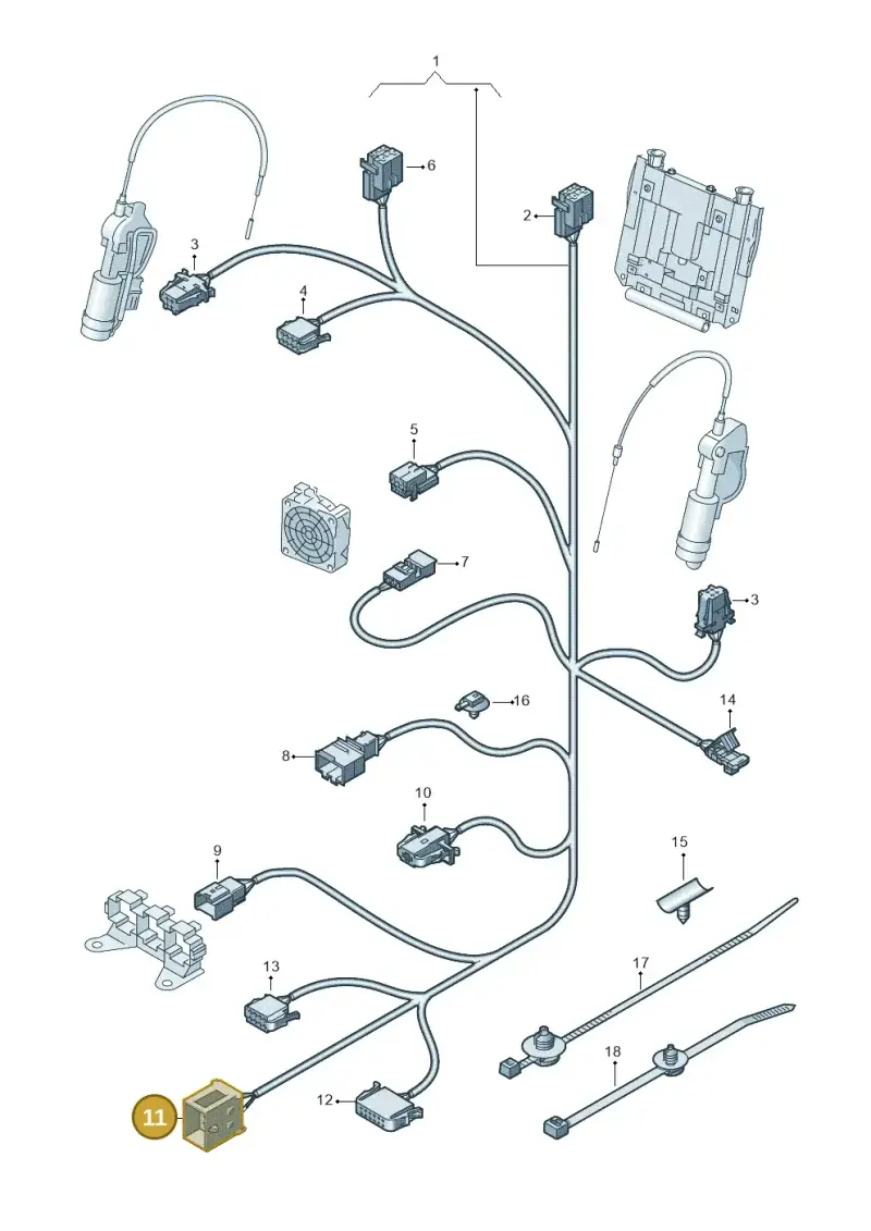 8D0937733 — Audi A8/S8/qu. lang    08> (2007-) diagram 291972920, position 11