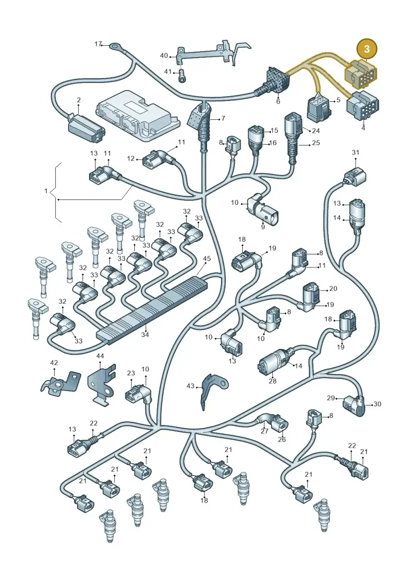 8D0937733 — Audi Q7                07> (2006-) diagram 493971300, position 3