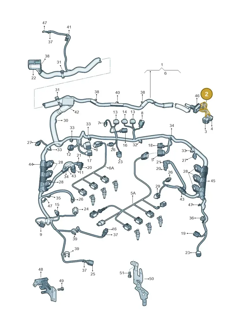 8D0937733B — Audi Q7 qu. 3.0 TDI (2009-2015) diagram 675971050, position 2