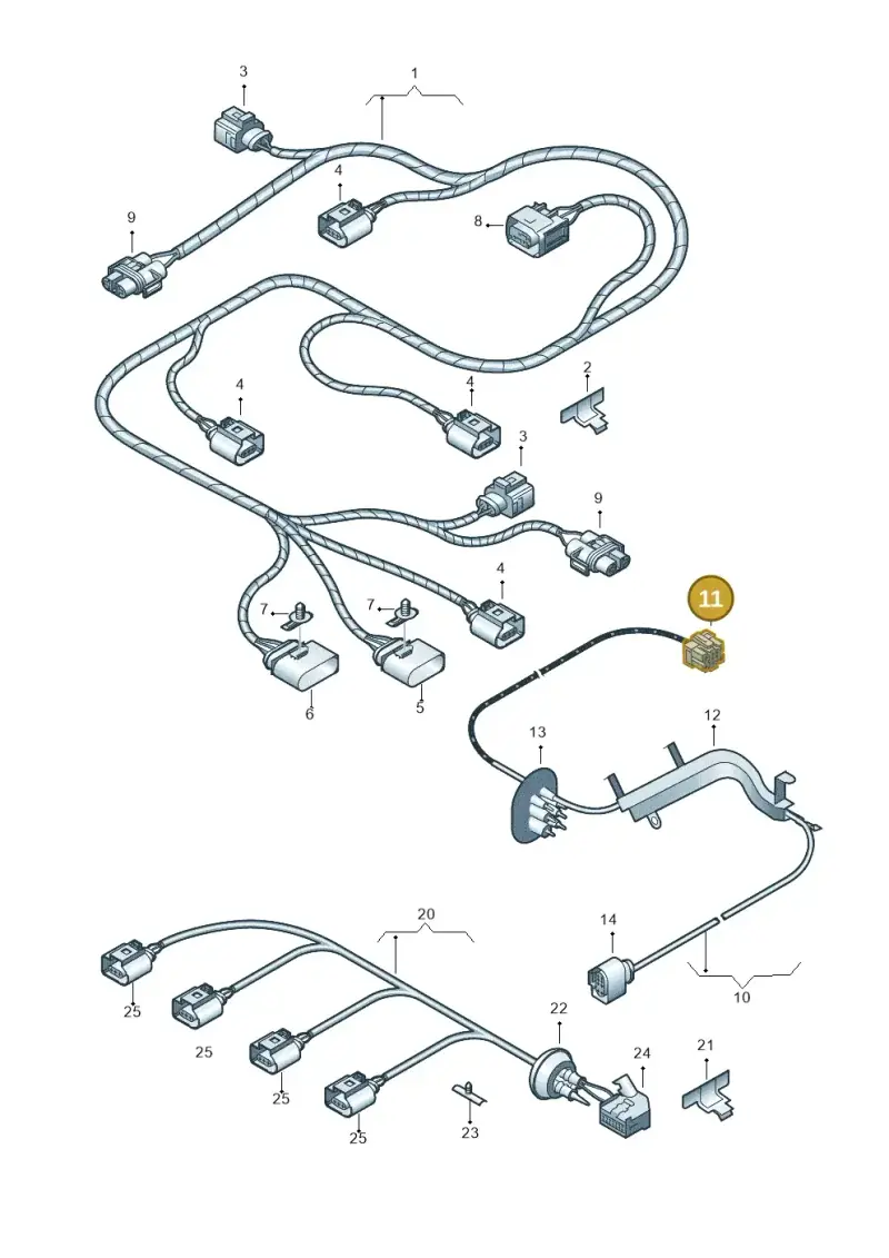 8D0937733D — Audi RS4 Cabrio qu.    08> (2007-) diagram 249972400, position 11