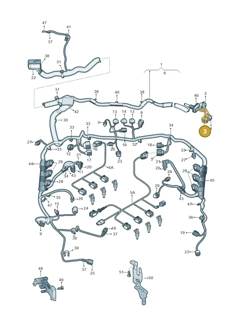 8D0937733 — Audi Q7 qu. 3.0 TDI (2009-2015) diagram 675971050, position 3