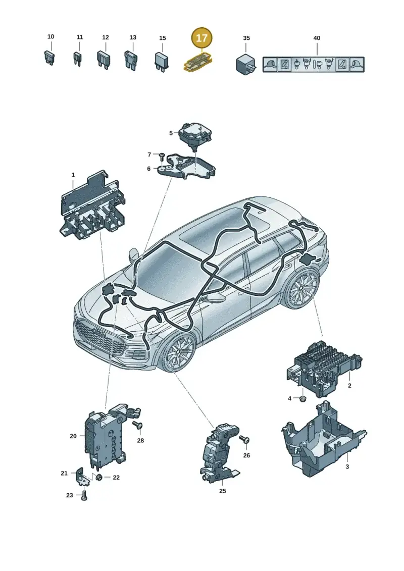 8D0941802 — Audi Q6 e-tron (2023-) diagram f5s971805, position 17