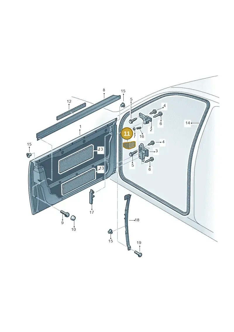 8D0959845F — Audi RS6 qu. (2003-2004) diagram 260831100, position 11