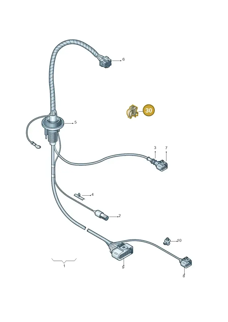 8D0971897 — Audi RS4 Cabrio qu.    08> (2007-) diagram 249971050, position 30