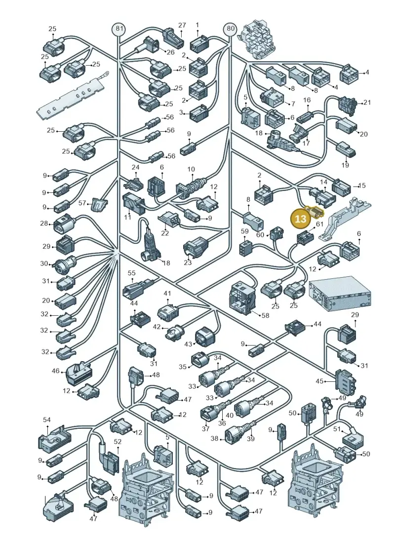 8D0971969 — Audi A6 2.7 TDI (2008-2011) diagram 648971830, position 13