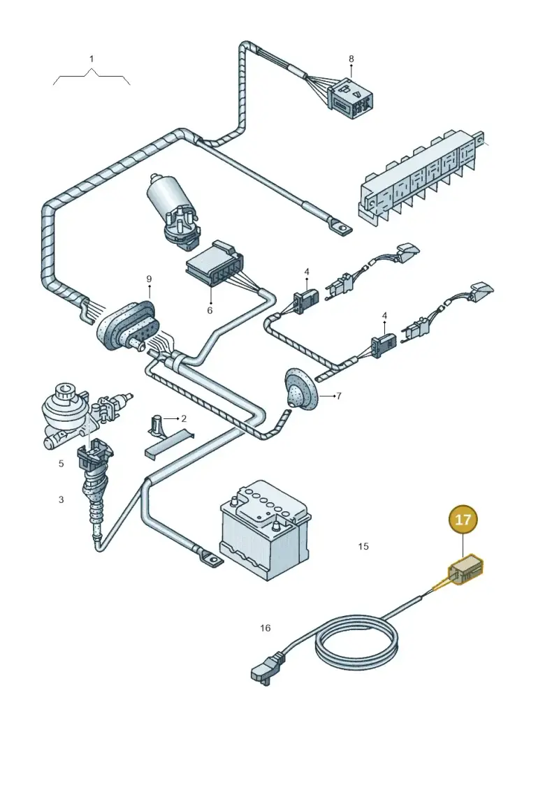 8D0971974 — Audi RS4 AV. QU. (2000-2001) diagram 157972500, position 17
