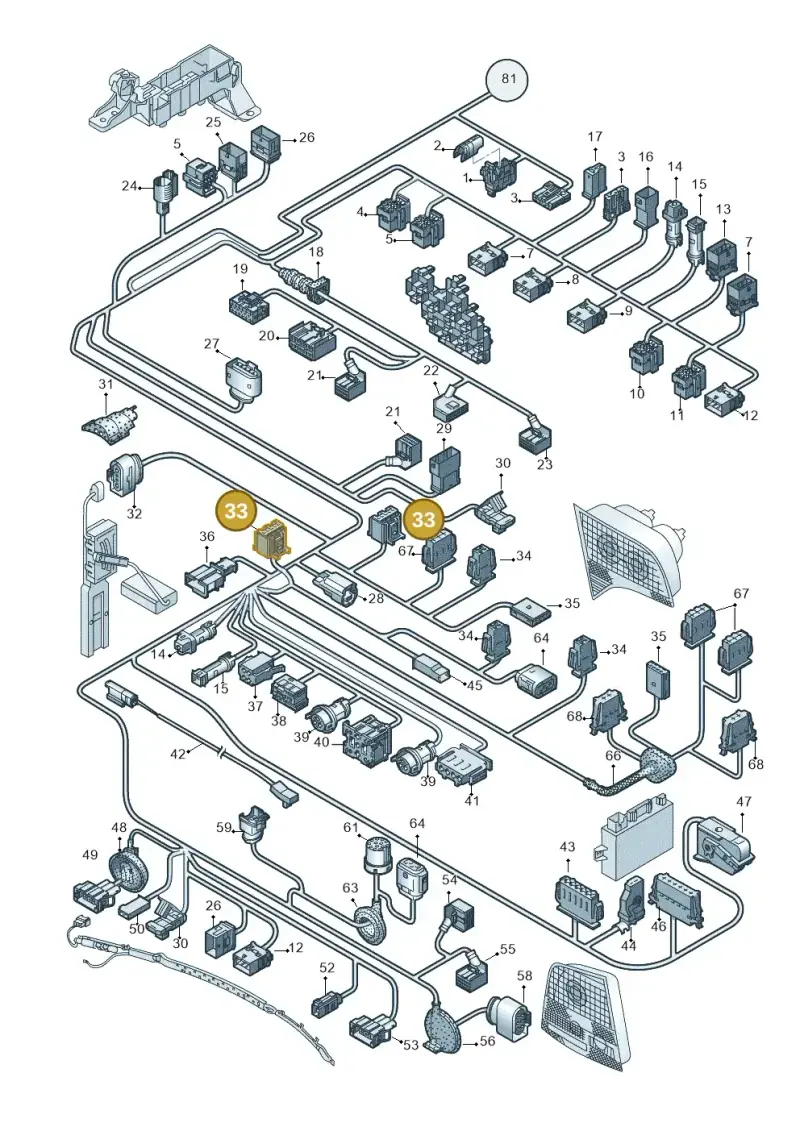8D0972586 — Audi RS4 qu.           07> (2006-) diagram 454971810, position 33