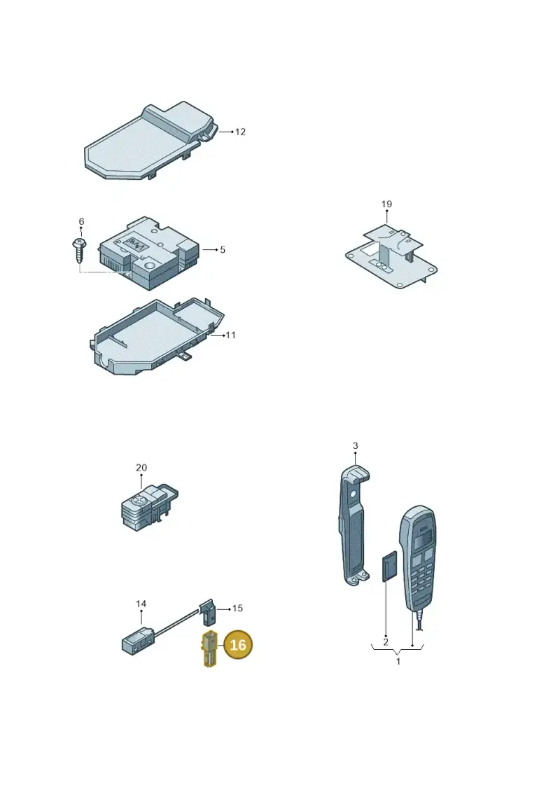 8D0972643 — Audi A4/S4 Cabrio./qu. (2002-2006) diagram 273035500, position 16