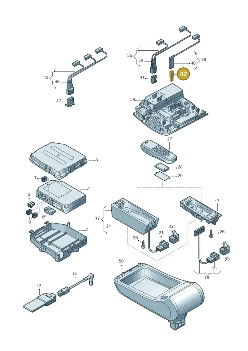 8D0972643 — Audi A6/S6/Avant/qu.   05> (2004-) diagram 448035500, position 42