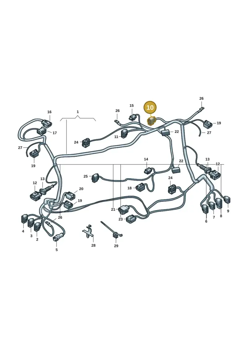 8D0973734 — Audi RS e-tron GT (2020-2020) diagram 4j1971150, position 10