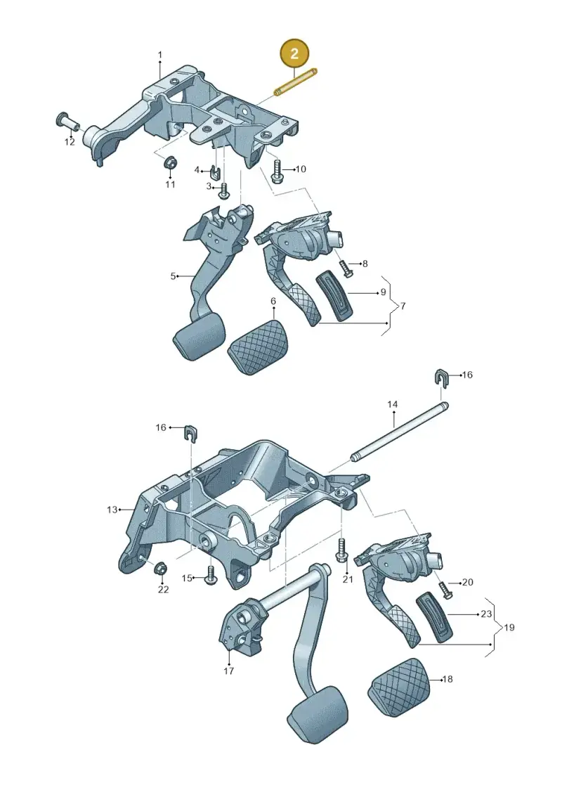 8D1723309A — Audi A8L (2017-2022) diagram 838723250, position 2