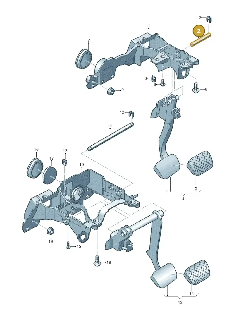 8D1723309A — Audi RS4 Avant (2017-) diagram 849723250, position 2