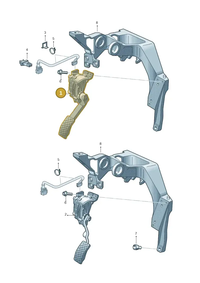 8D1723523Q — Audi RS6 qu. (2003-2004) diagram 260721700, position 1