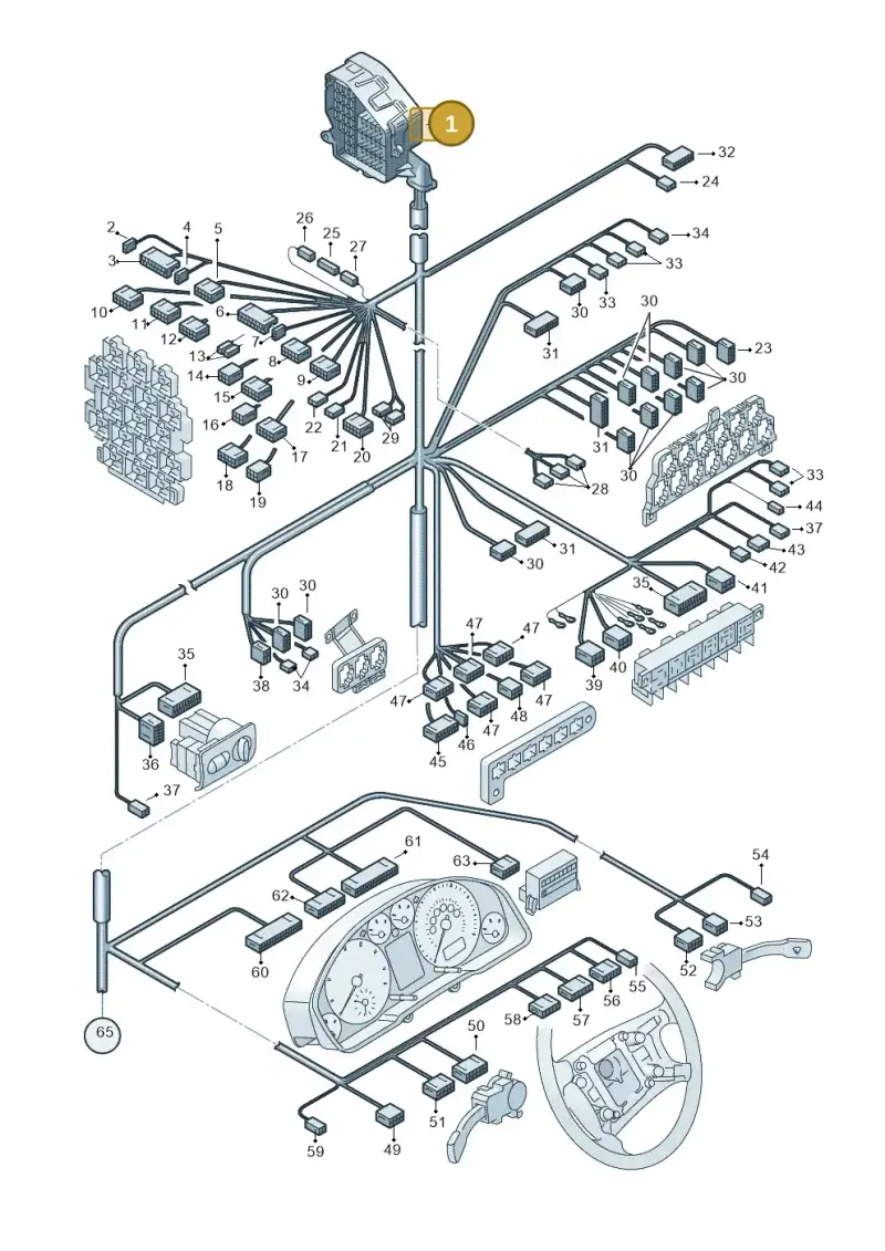 8D2941824 — Audi RS6 qu. (2003-2004) diagram 260971920, position 1