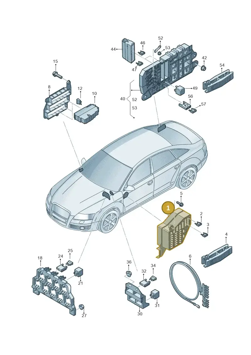 8D2941824 — Audi A6 2.7 TDI (2008-2011) diagram 448937000, position 1