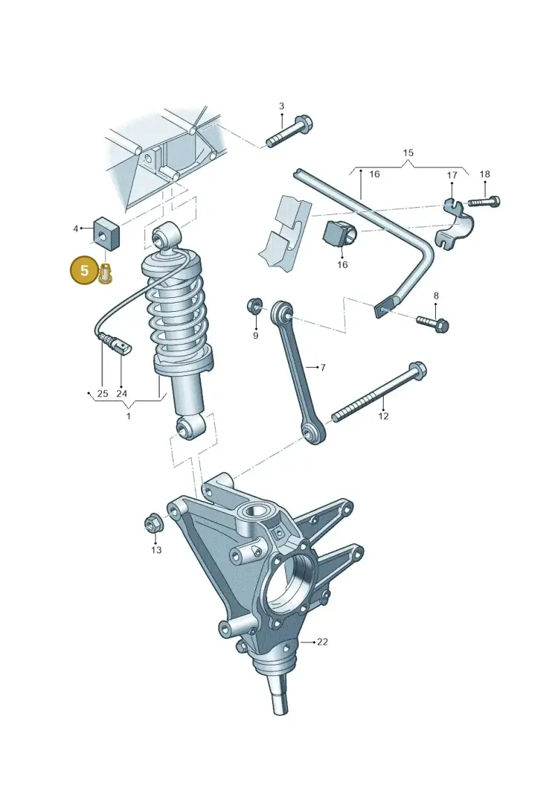 8D5827499 — Audi R8 Spyder (2015-2024) diagram 872511080, position 5