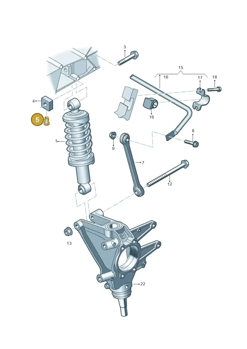 8D5827499 — Audi R8 Spyder (2015-2024) diagram 872511000, position 5