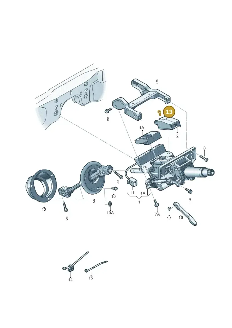 8E0035413 — Audi A7 Sportback (2014-2018) diagram 696419500, position 13