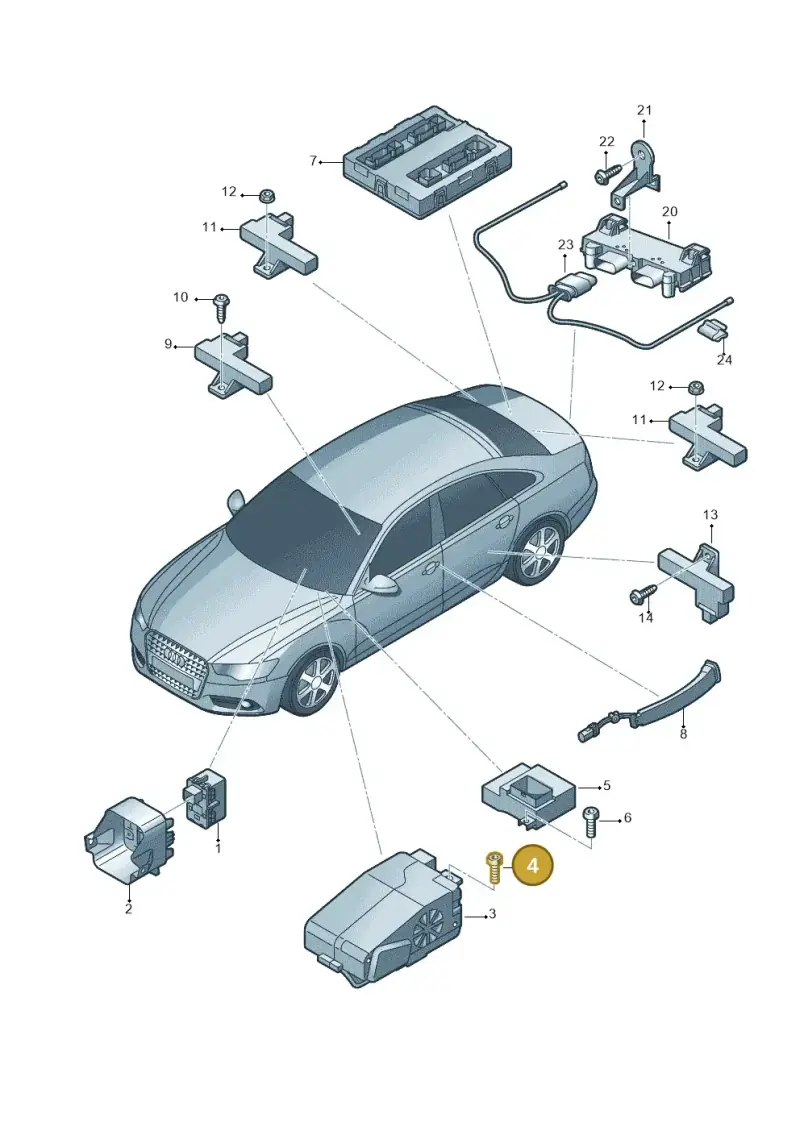 8E0035413 — Audi A6 qu. 3.0 tdi (2014-2018) diagram 717909000, position 4