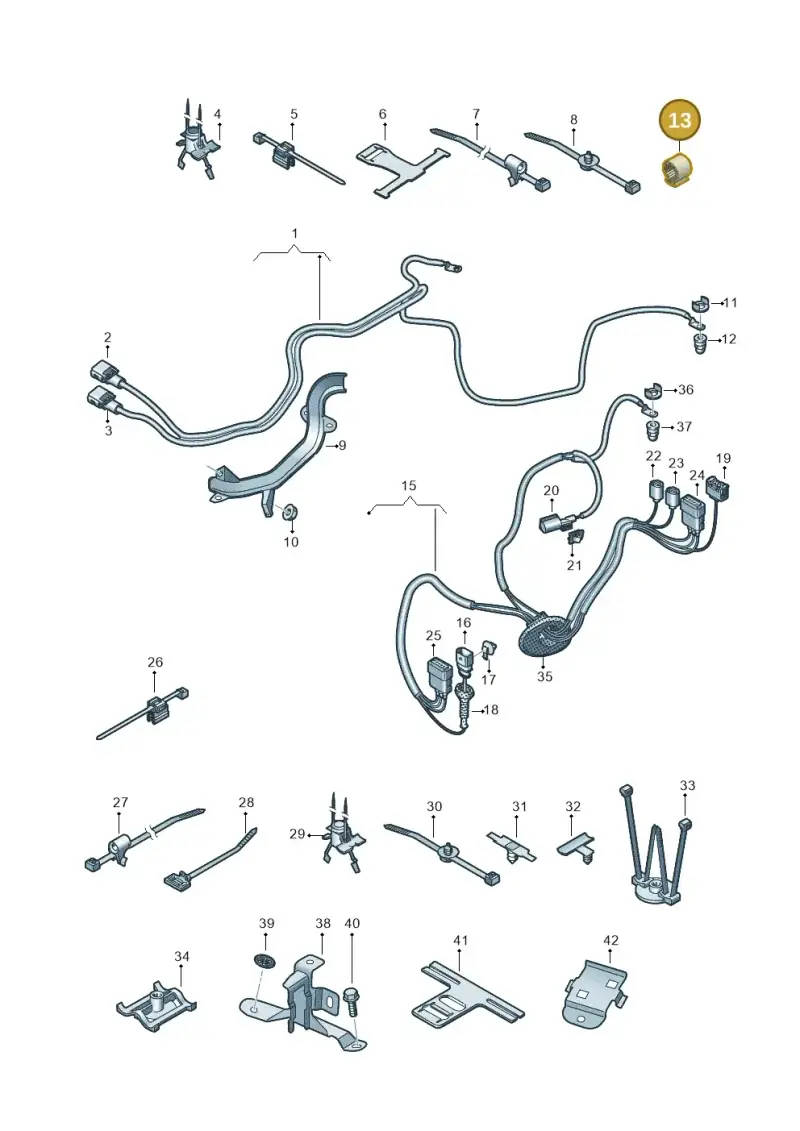 8E0130722D — Audi Q7 qu. 3.0 TDI (2015-2019) diagram 859972110, position 13