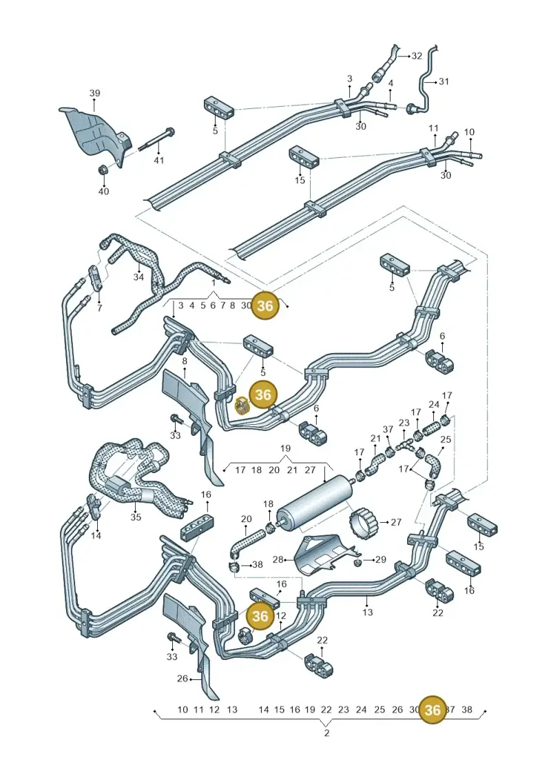 8E0130722D — Audi Q5 (2016-2020) diagram 896201600, position 36