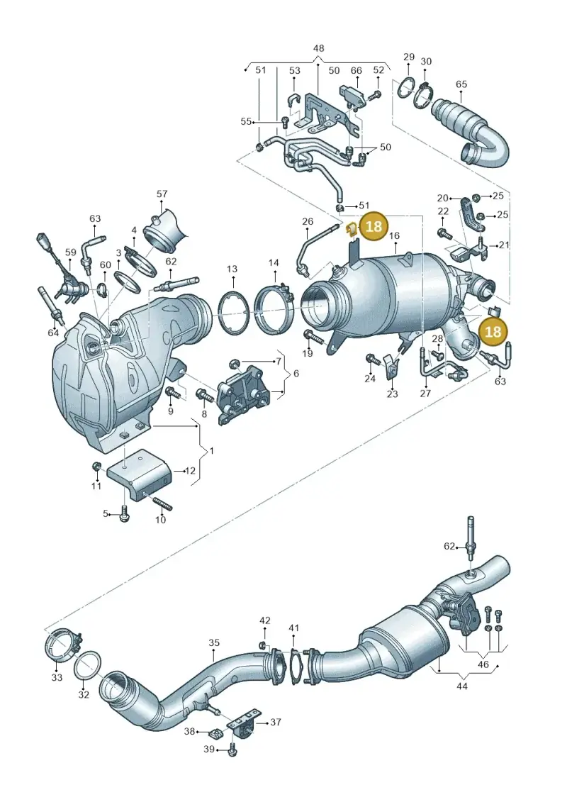 8E0131545 — Audi Q5 (2016-2020) diagram 848253070, position 18