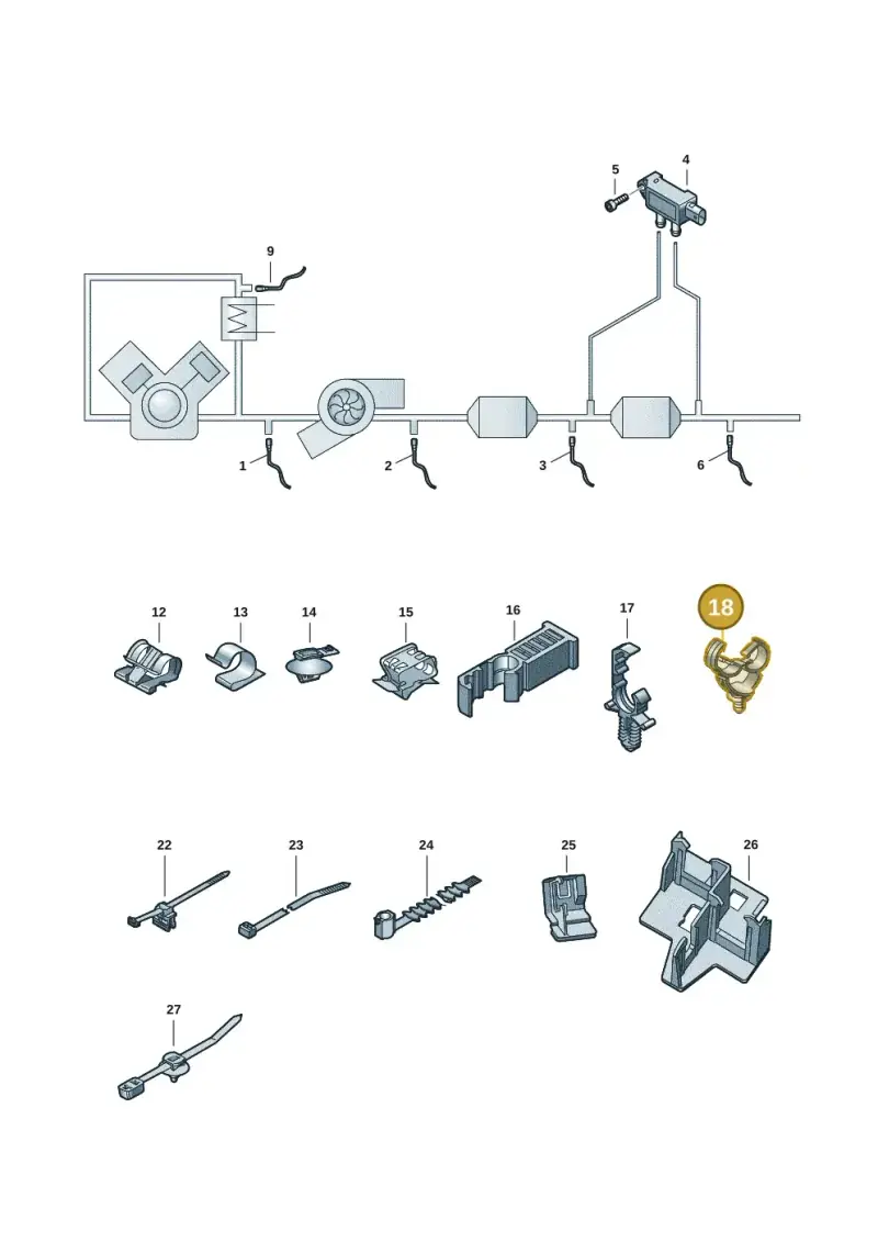 8E0201449R — Audi A4L 2.0 (2016-) diagram 849906003, position 18