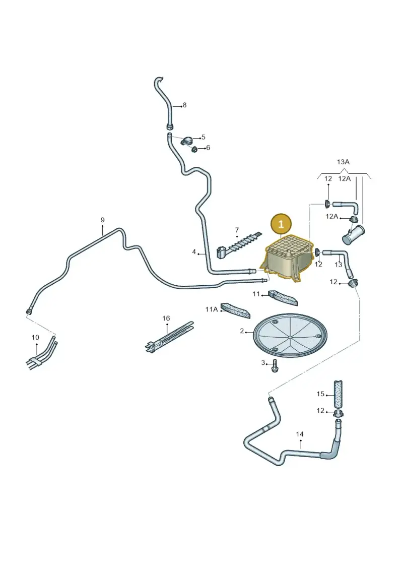 8E0201801L — Audi A6 2.7 TDI (2008-2011) diagram 448201700, position 1