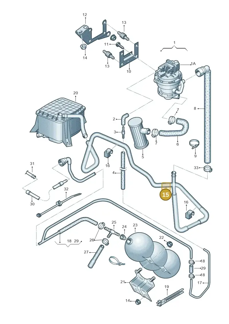 8E0201946A — Audi A4/S4/Av./qu.     05> (2005-) diagram 249201980, position 15