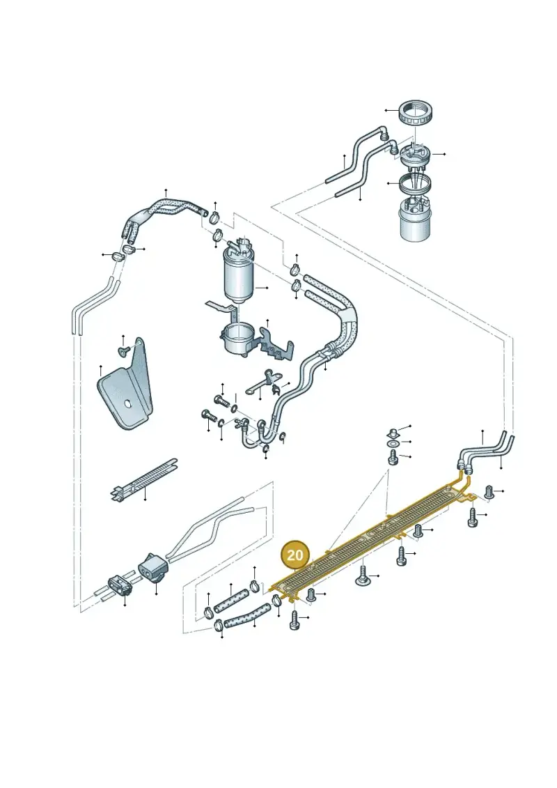 8E0203572J — Audi A4/S4/Av./qu.     05> (2005-) diagram 273201200, position 20