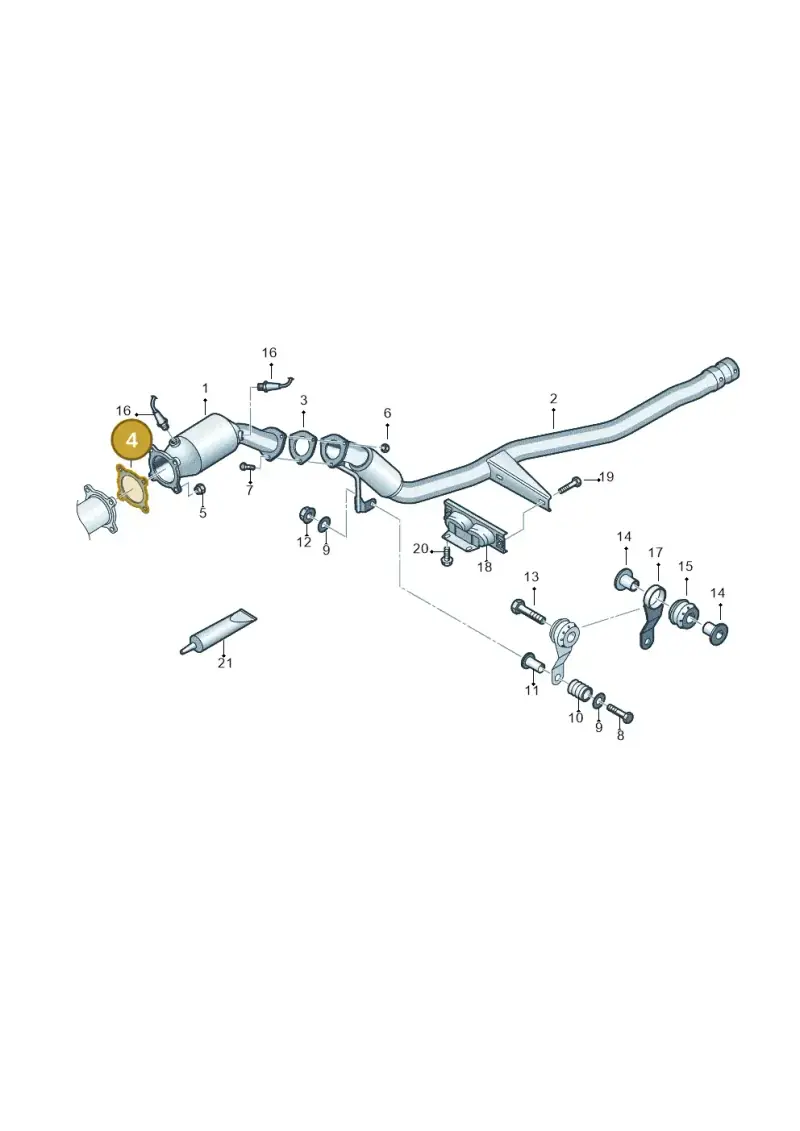 8E0253115D — Audi A6/S6/Avant/qu.   05> (2004-) diagram 448253400, position 4