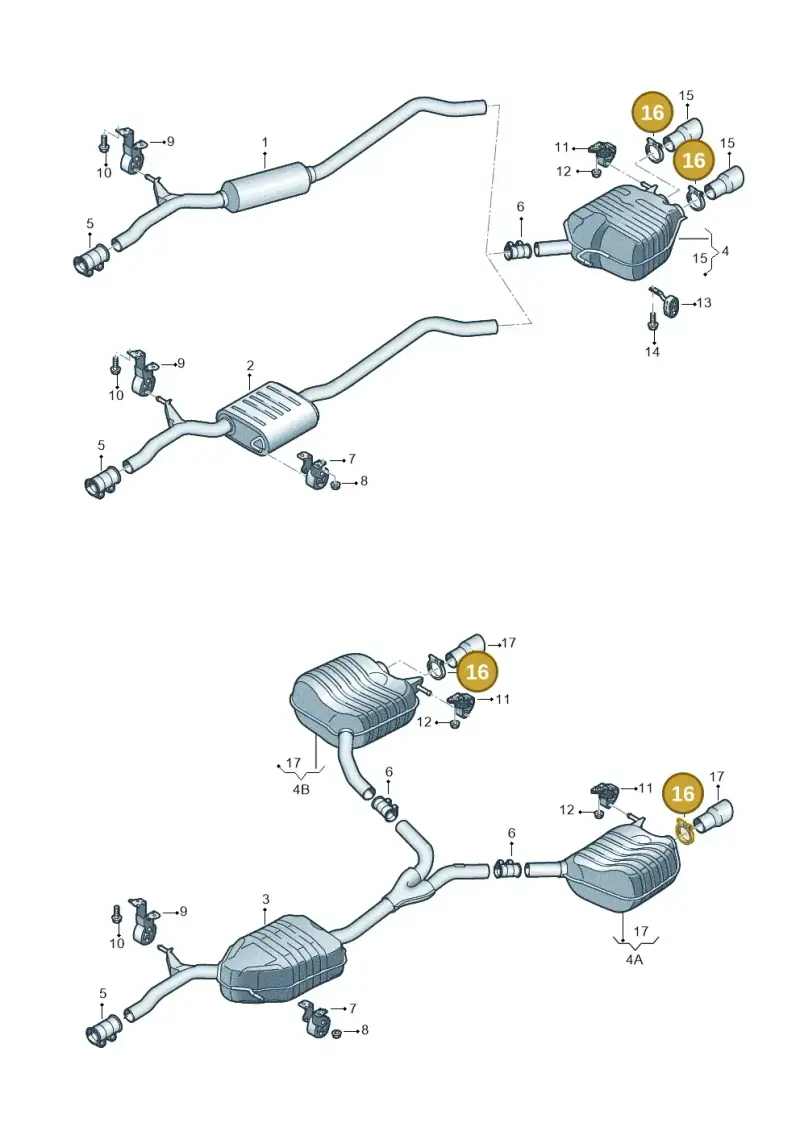 8E0253139B — Audi A5 Sportback (2011-2017) diagram 620253920, position 16