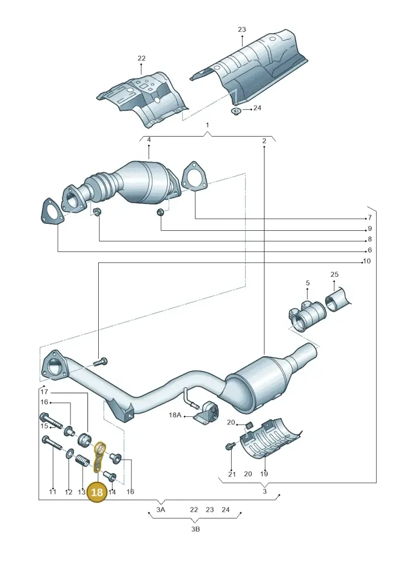 8E0253295F — Audi A4/S4/Av./qu.     05> (2005-) diagram 249097100, position 18