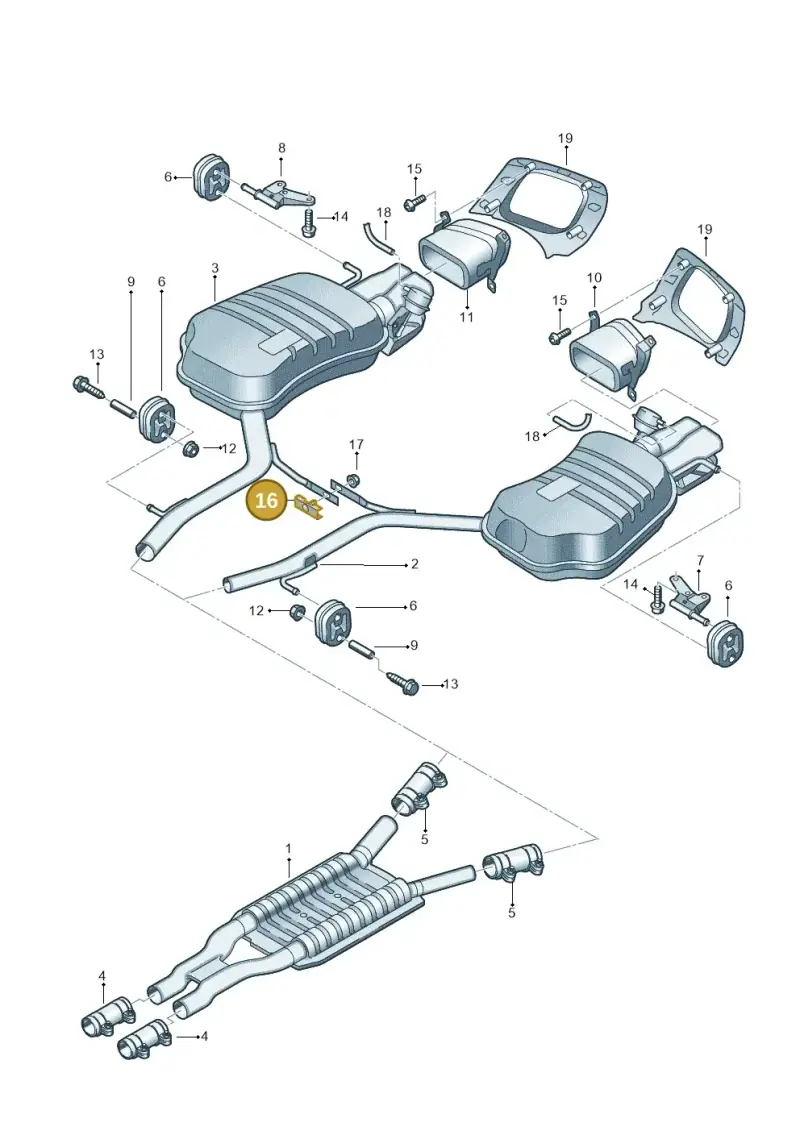 8E0253375 — Audi A8/S8/qu. lang    08> (2007-) diagram 291253950, position 16