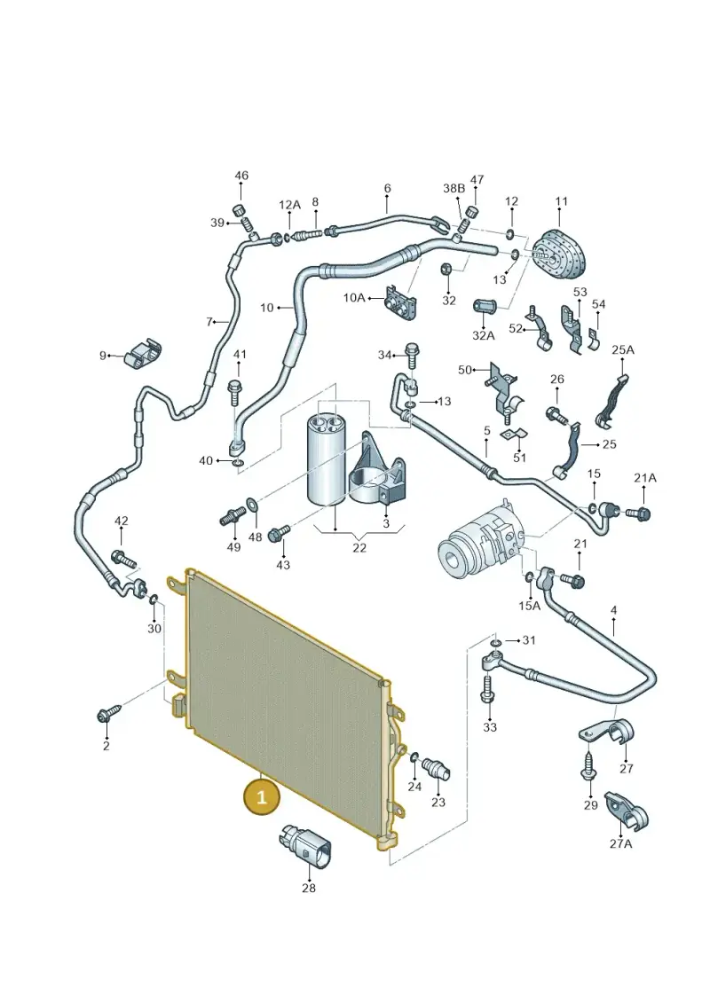 8E0260403T — Audi A4/S4 Cabrio./qu. 07> (2006-) diagram 249260410, position 1