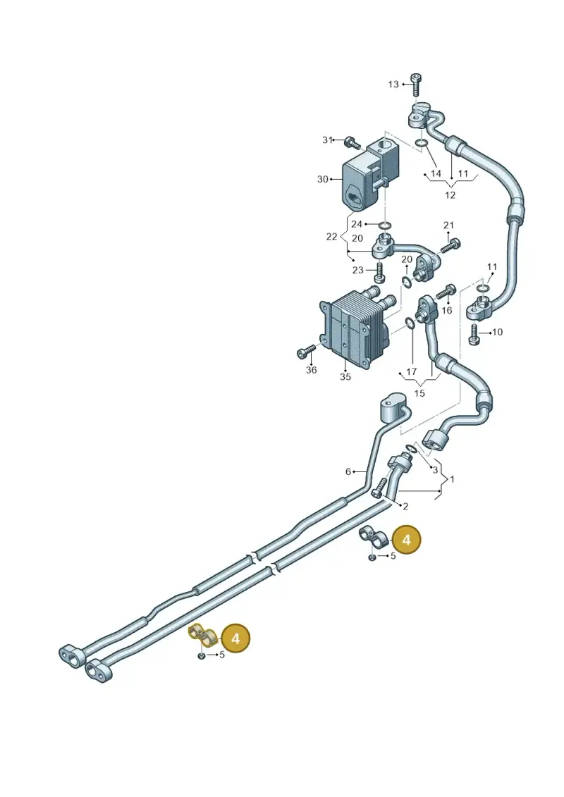 8E0260759AP — Audi A8L (2017-2022) diagram 838260750, position 4