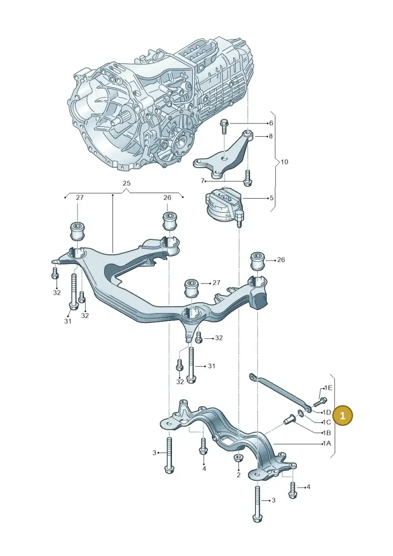 8E0399261P — Audi A4/S4/Av./qu.     05> (2005-) diagram 249399200, position 1