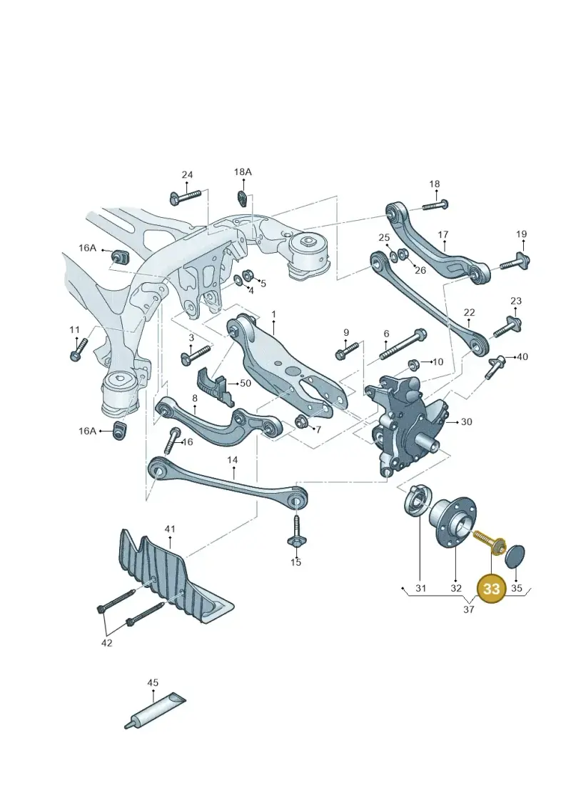 8E0407643B — Audi Q5 (2016-2020) diagram 896505200, position 33