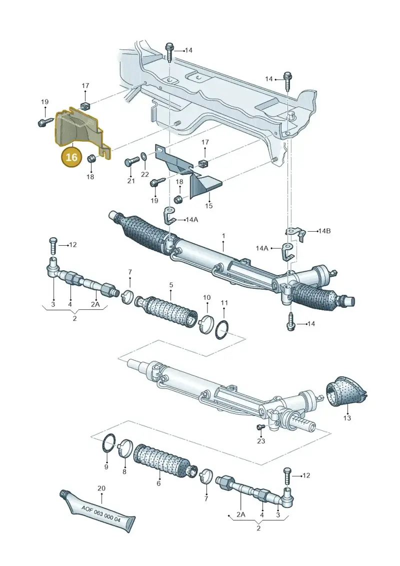 8E0422704B — Audi A4/S4 Cabrio./qu. (2002-2006) diagram 223422420, position 16