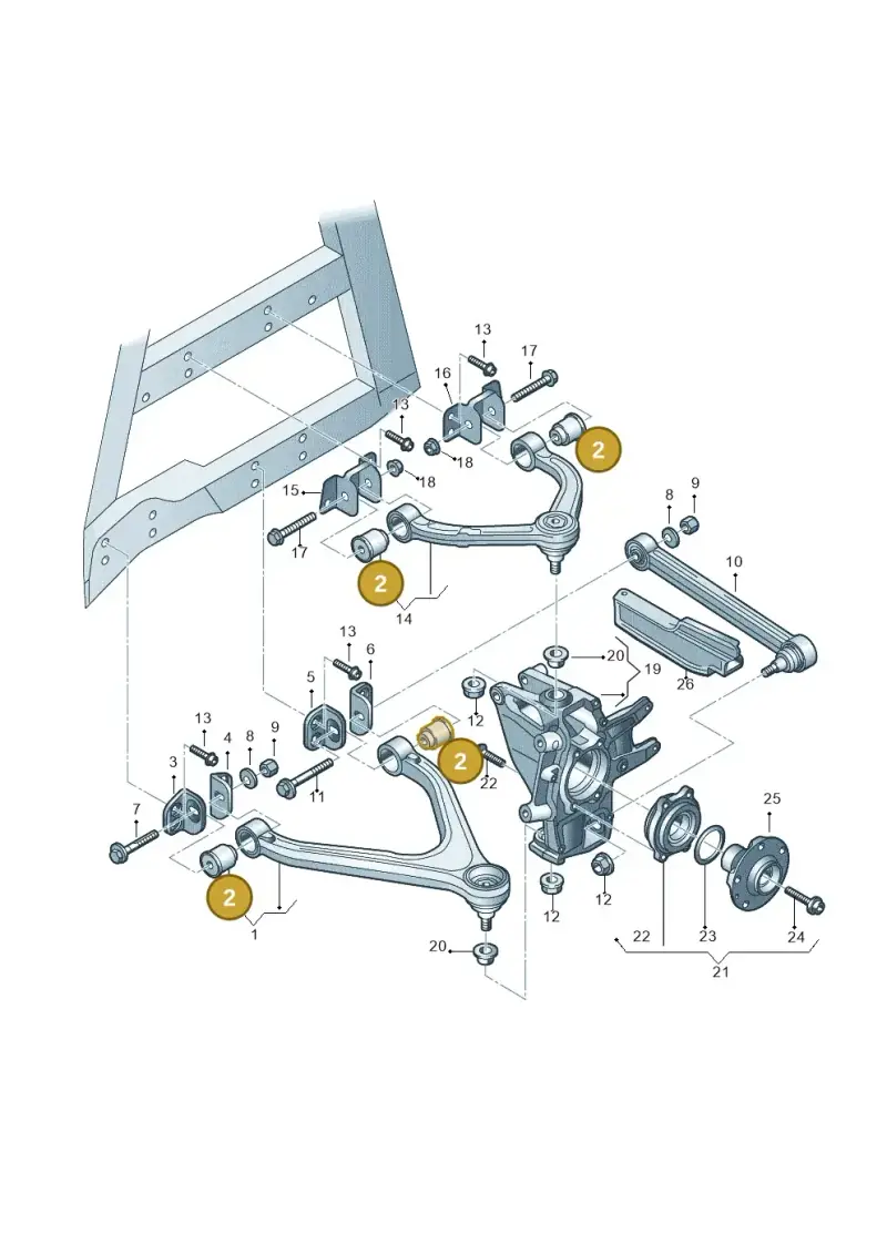 8E0505185P — Audi R8                08> (2007-) diagram 618505000, position 2