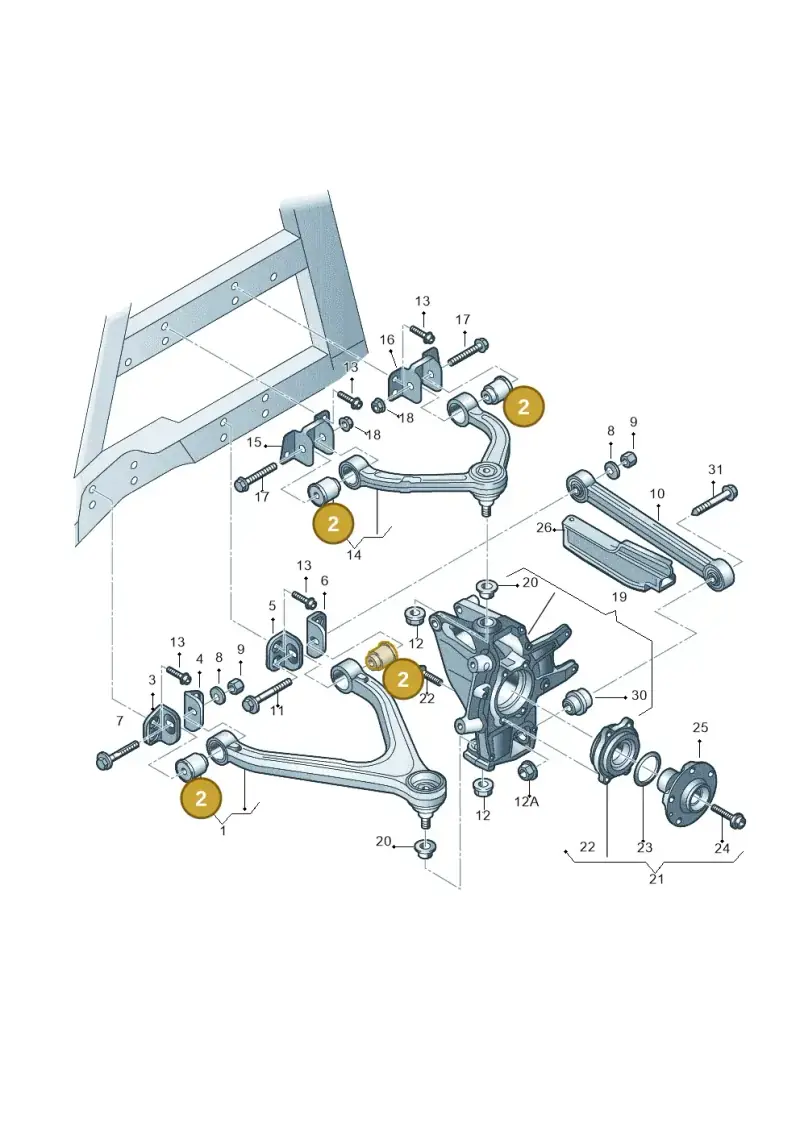 8E0505185P — Audi R8 qu. 5.2 (2012-2015) diagram 618505050, position 2