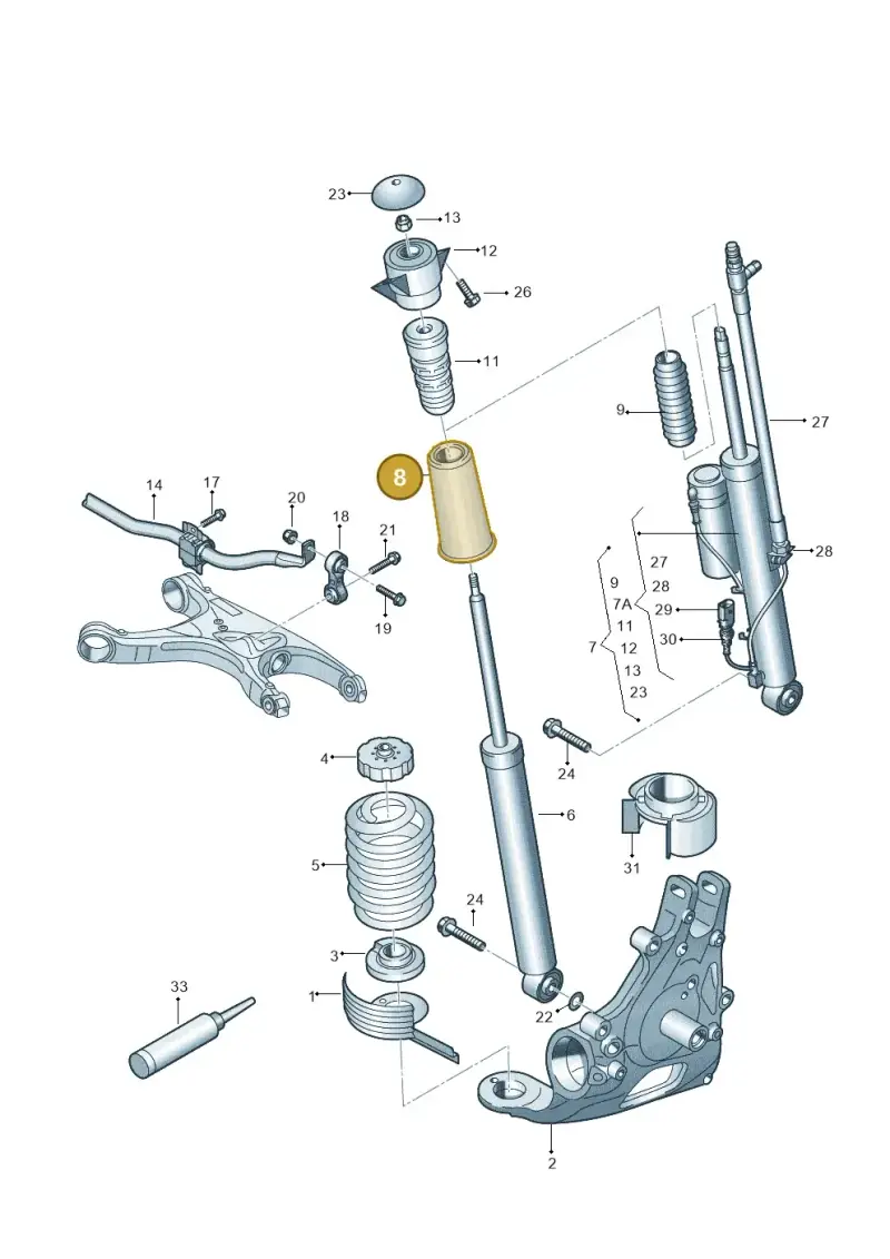 8E0512137E — Audi RS5 Coupe (2010-2015) diagram 695511000, position 8
