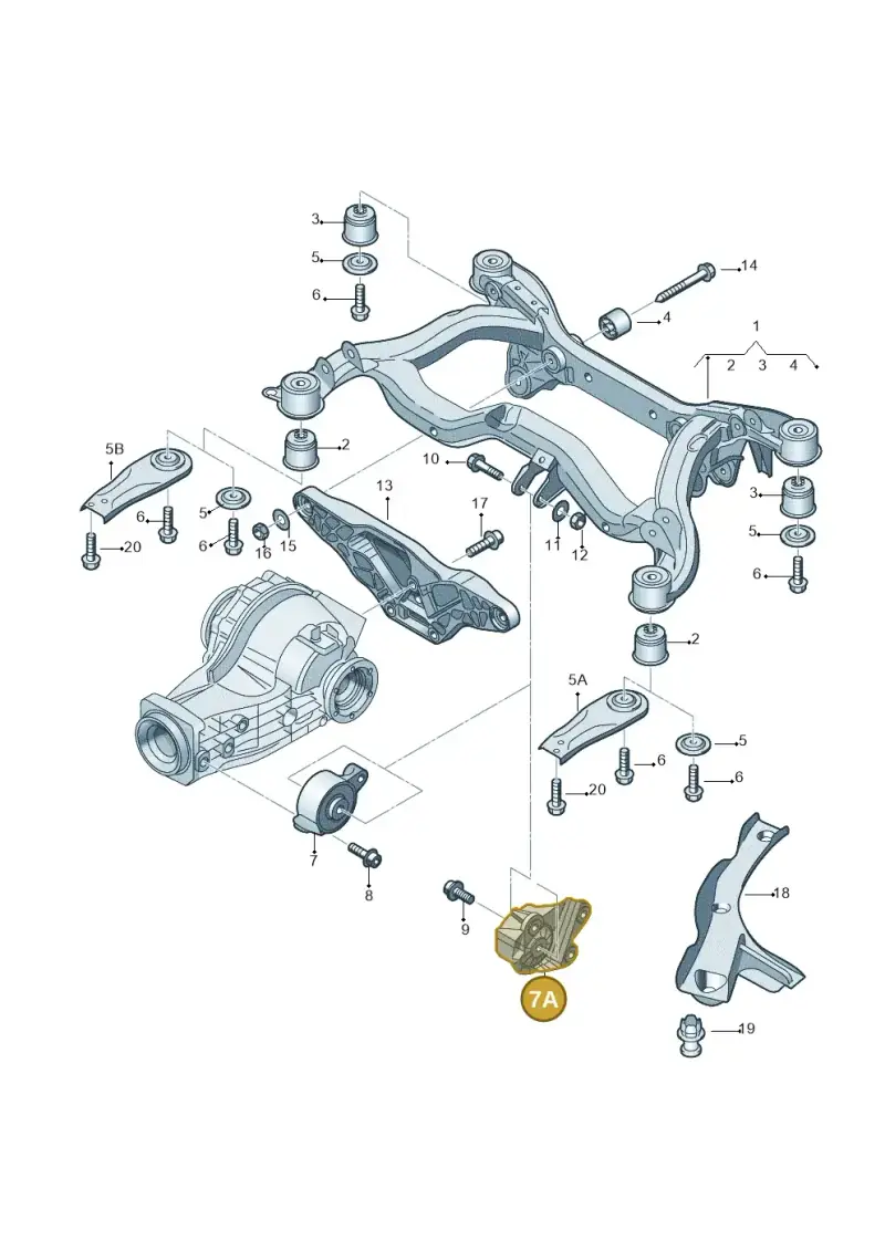 8E0599125P — Audi A6 2.7 TDI (2008-2011) diagram 448505010, position 7A