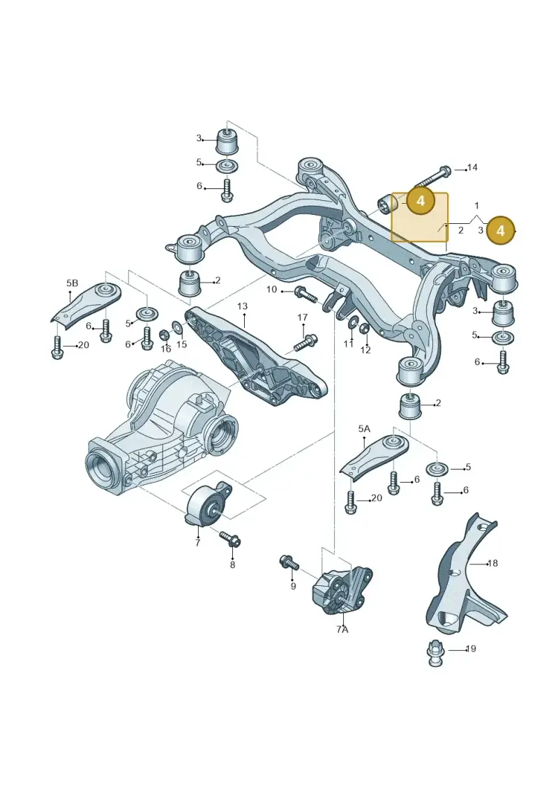 8E0599257K — Audi A6 2.7 TDI (2008-2011) diagram 448505010, position 4