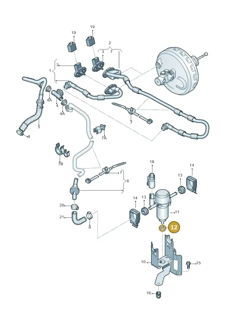 8E0614177A — Audi A6 2.7 TDI (2008-2011) diagram 448611800, position 12