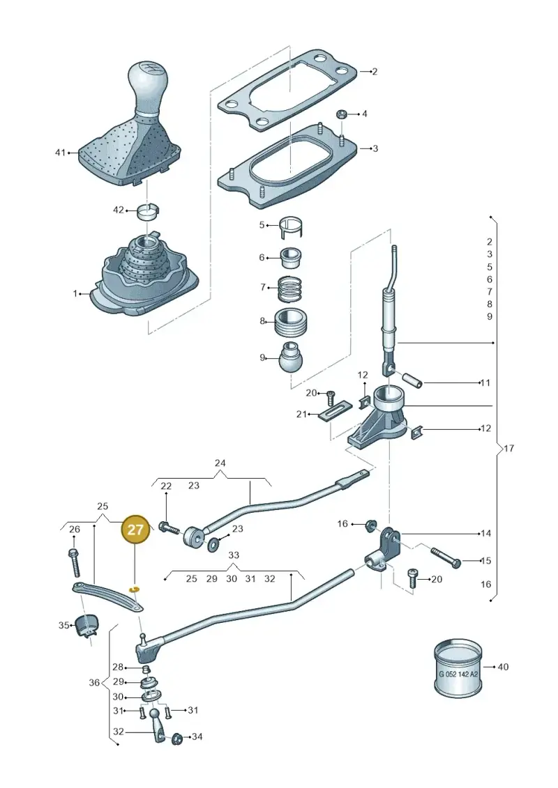 8E0711609A — Audi Q5 (2016-2020) diagram 849711400, position 27