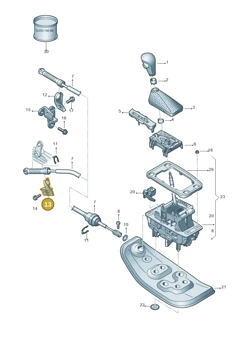 8E0713281 — Audi A6 2.7 TDI (2008-2011) diagram 448713200, position 13