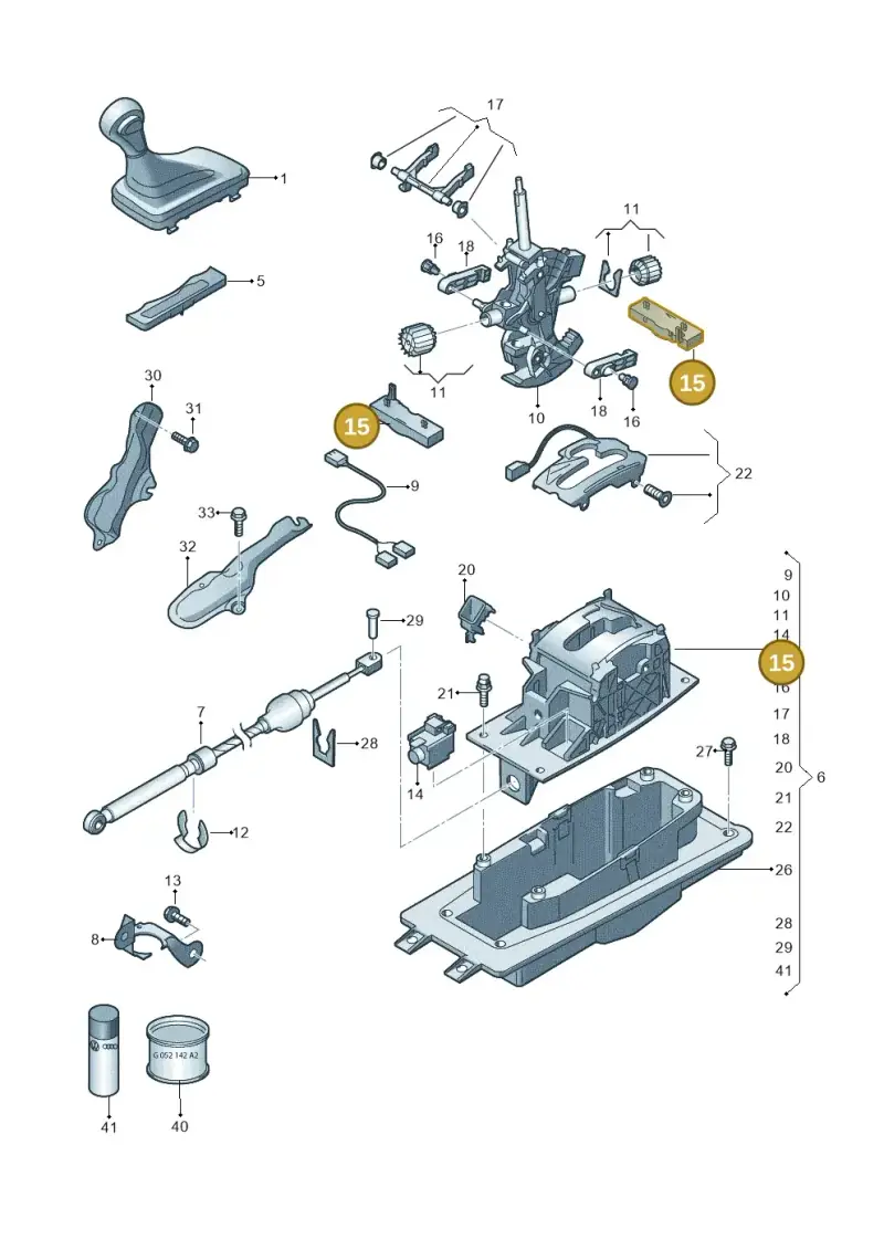 8E0713347 — Audi Q7 qu. 3.0 TDI (2009-2015) diagram 675713200, position 15